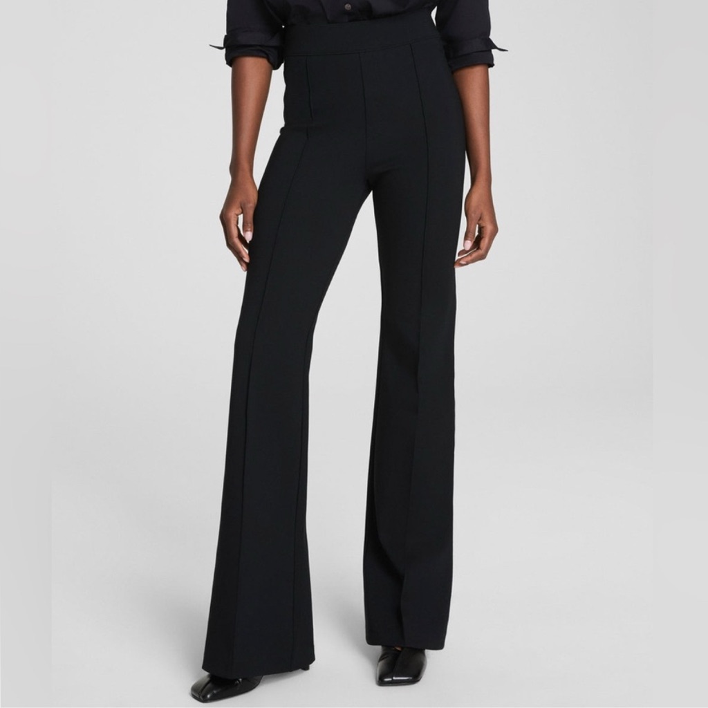 Spanx Supersmooth Perfectfit Ponte Flare Pant Size 2x Black Office Plus Size